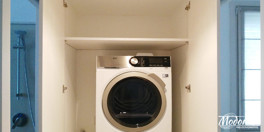 Lavanderia a casa: scegliere mobili per lavatrice e asciugatrice